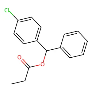 [(4-Chlorophenyl)-phenylmethyl] propanoate structure
