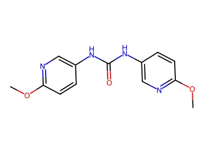 1,3-Bis(6-methoxypyridin-3-yl)urea structure