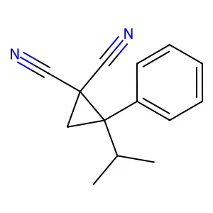 2-(1-Methylethyl)-2-phenyl-1,1-cyclopropanedicarbonitrile structure