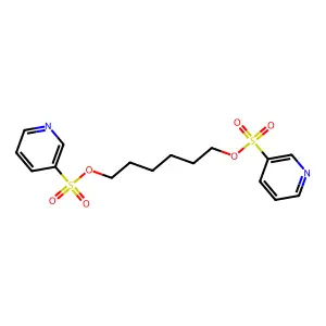 Hexane-1,6-diyl dipyridine-3-sulfonate structure