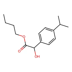 Butyl 2-hydroxy-2-(4-propan-2-ylphenyl)acetate structure