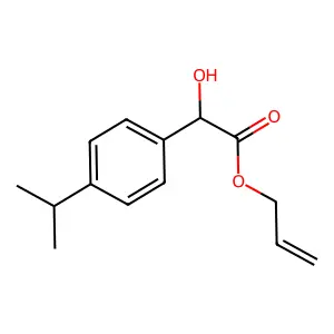 Prop-2-enyl 2-hydroxy-2-(4-propan-2-ylphenyl)acetate structure