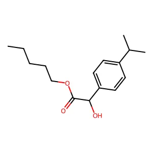Pentyl 2-hydroxy-2-(4-propan-2-ylphenyl)acetate structure