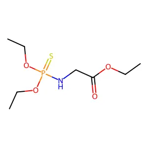 Ethyl 2-(diethoxyphosphinothioylamino)acetate structure