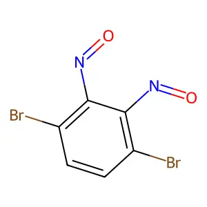 1,4-Dibromo-2,3-dinitrosobenzene structure