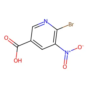 6-Bromo-5-nitropyridine-3-carboxylic acid structure