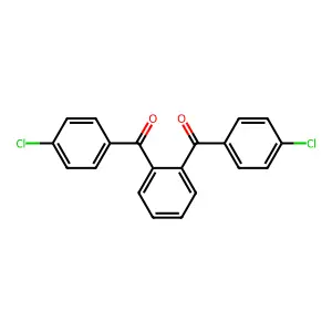 [2-(4-Chlorobenzoyl)phenyl]-(4-chlorophenyl)methanone structure