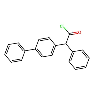 2-Phenyl-2-(4-phenylphenyl)acetyl chloride structure