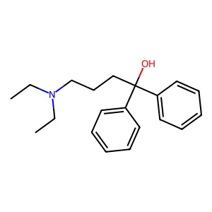 4-(Diethylamino)-1,1-diphenylbutan-1-ol structure