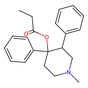 (1-Methyl-3,4-diphenylpiperidin-4-yl)propanoate structure