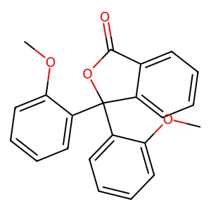 3,3-Bis(2-methoxyphenyl)-2-benzofuran-1(3H)-one structure