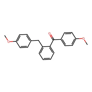 (4-Methoxyphenyl)-[2-[(4-methoxyphenyl)methyl]phenyl]methanone structure