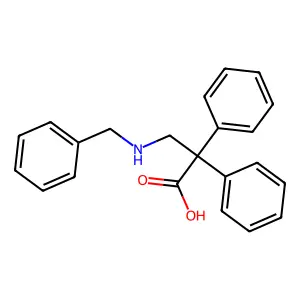 3-(Benzylamino)-2,2-diphenylpropanoic acid structure
