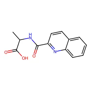 2-(Quinoline-2-carbonylamino)propanoic acid structure