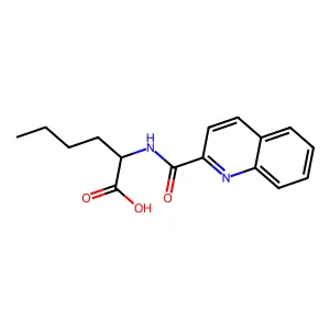 2-(Quinoline-2-carbonylamino)hexanoic acid structure
