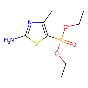 5-Diethoxyphosphoryl-4-methyl-1,3-thiazol-2-amine structure