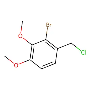2-Bromo-1-(chloromethyl)-3,4-dimethoxybenzene structure