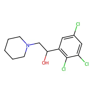 2-Piperidin-1-yl-1-(2,3,5-trichlorophenyl)ethanol structure