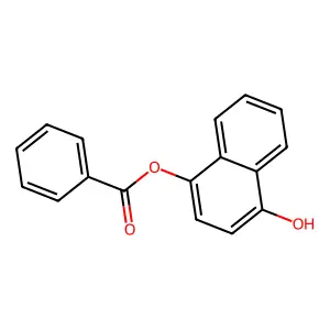 (4-Hydroxynaphthalen-1-yl) benzoate structure