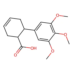 3',4',5'-Trimethoxy-1,2,3,6-tetrahydro[1,1'-biphenyl]-2-carboxylic acid structure