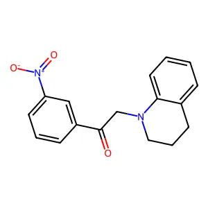 2-(3,4-Dihydroquinolin-1(2H)-yl)-1-(3-nitrophenyl)ethanone structure