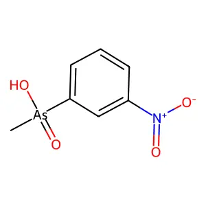 Methyl-(3-nitrophenyl)arsinic acid structure