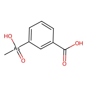 3-[Hydroxy(methyl)arsoryl]benzoic acid structure