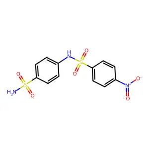 4-nitro-N-(4-sulfamoylphenyl)benzenesulfonamide structure