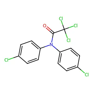 2,2,2-trichloro-N,N-bis(4-chlorophenyl)acetamide structure