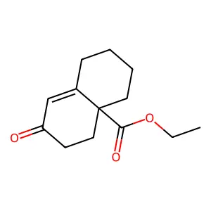 Ethyl 7-oxo-1,2,3,4,5,6-hexahydronaphthalene-4a-carboxylate structure