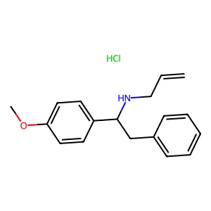 N-Allyl-alpha-(p-methoxyphenyl)phenethylamine hydrochloride structure