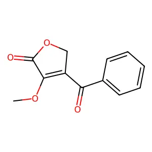 3-benzoyl-4-methoxy-2H-furan-5-one structure