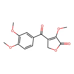3-(3,4-dimethoxybenzoyl)-4-methoxy-2H-furan-5-one structure