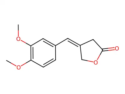 4-[(3,4-Dimethoxyphenyl)methylidene]oxolan-2-one structure