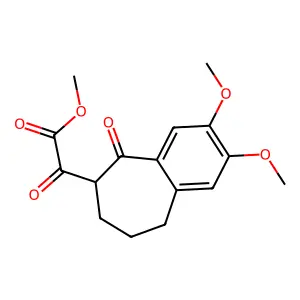Methyl (2,3-dimethoxy-5-oxo-6,7,8,9-tetrahydro-5H-benzo[7]annulen-6-yl)(oxo)acetate structure