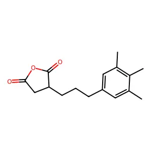 3-[3-(3,4,5-Trimethylphenyl)propyl]oxolane-2,5-dione structure