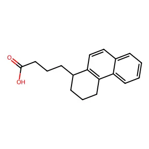 4-(1,2,3,4-Tetrahydrophenanthren-1-yl)butanoic acid structure