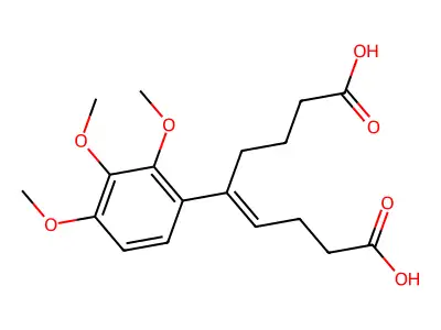 5-(2,3,4-Trimethoxyphenyl)non-4-enedioic acid structure