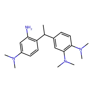 4-[1-[2-amino-4-(dimethylamino)phenyl]ethyl]-1-N,1-N,2-N,2-N-tetramethylbenzene-1,2-diamine structure