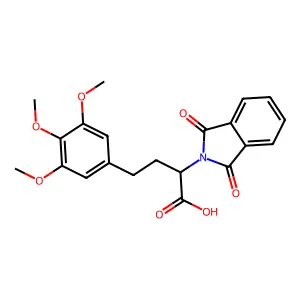 2-(1,3-Dioxoisoindol-2-yl)-4-(3,4,5-trimethoxyphenyl)butanoic acid structure