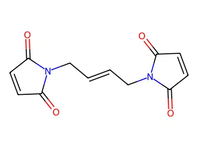 1-[4-(2,5-Dioxopyrrol-1-yl)but-2-enyl]pyrrole-2,5-dione structure