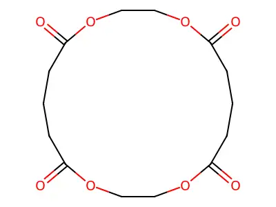 1,4,10,13-Tetraoxacyclooctadecane-5,9,14,18-tetrone structure