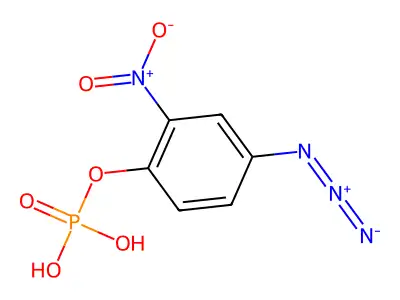 4-Azido-2-nitrophenyl phosphate structure