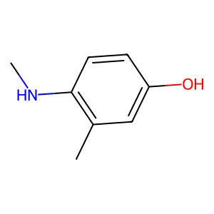 Phenol, 3-methyl-4-(methylamino)- structure