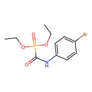 N-(4-bromophenyl)-1-diethoxyphosphorylformamide structure