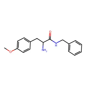 2-amino-N-benzyl-3-(4-methoxyphenyl)propanamide structure