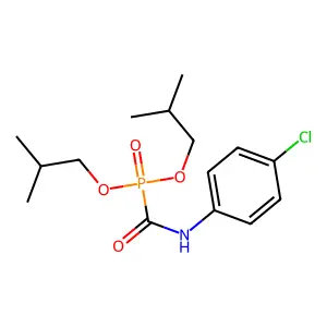 1-[bis(2-methylpropoxy)phosphoryl]-N-(4-chlorophenyl)formamide structure