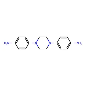 4,4'-(Piperazine-1,4-diyl)dianiline structure
