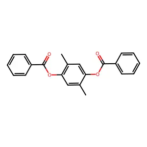(4-Benzoyloxy-2,5-dimethylphenyl)benzoate structure