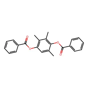 (4-Benzoyloxy-2,3,5-trimethylphenyl) benzoate structure